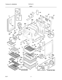BODY Diagram and Parts List for FGEF3077KWE  Frigidaire Range