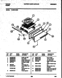 BROILER DRAWER PARTS Diagram and Parts List for 36-3061-00-02  Tappan Range