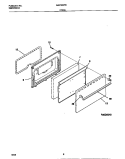 DOOR Diagram and Parts List for MEF300PBDG  Frigidaire Range