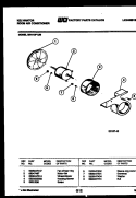 AIR HANDLING PARTS Diagram and Parts List for MH110F1UB  Kelvinator Air Conditioner