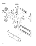 BACKGUARD Diagram and Parts List for FEF357BBA  Frigidaire Range