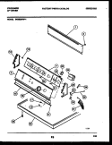 CONSOLE AND CONTROL PARTS Diagram and Parts List for DE5520RW1  Frigidaire Dryer