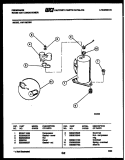 COMPRESSOR PARTS Diagram and Parts List for AW11MT5N1  Frigidaire Air Conditioner