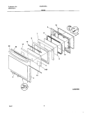 DOOR Diagram and Parts List for NGSE3WZAQA  Frigidaire Range