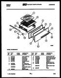 BROILER DRAWER PARTS Diagram and Parts List for CGC3M2WSTD  Gibson Range