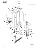 CABINET Diagram and Parts List for TRS20WRHD1  Tappan Refrigerator