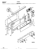 BACKGUARD Diagram and Parts List for TGF356BCWB  Tappan Range