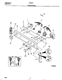 CONTROL PANEL Diagram and Parts List for LG400SXW3  Frigidaire Washer Dryer Combo