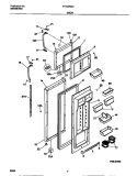 DOOR Diagram and Parts List for FRT24RGCD3  Frigidaire Refrigerator