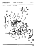 DOOR, FRONT PANEL, LINT FILTER Diagram and Parts List for FDG847GCT0  Frigidaire Dryer