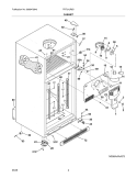 CABINET Diagram and Parts List for FRT21LR8DKA  Frigidaire Refrigerator