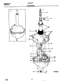 TRANSMISSION Diagram and Parts List for MLXG42REW0  Frigidaire Washer Dryer Combo