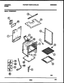 BODY PARTS Diagram and Parts List for CP302BP2W1  Frigidaire Range