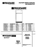 COVER Diagram and Parts List for FRT22RGCD0  Frigidaire Refrigerator