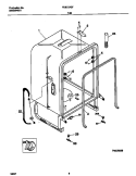 TUB Diagram and Parts List for FDB737GFT0  Frigidaire Dishwasher