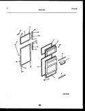DOOR PARTS Diagram and Parts List for GTL142BK1  Frigidaire Refrigerator