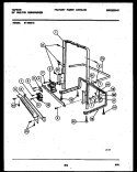 POWER DRY AND MOTOR PARTS Diagram and Parts List for 61-1092-10-00  Tappan Dishwasher