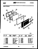 DOOR PARTS Diagram and Parts List for 32-1029-00-01  Tappan Range