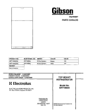 COVER Diagram and Parts List for GRT18S6AW6  Gibson Refrigerator