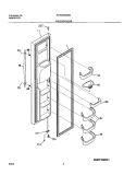 FREEZER DOOR Diagram and Parts List for PLHS237ZCB0  Frigidaire Refrigerator