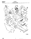 MOTOR / BLOWER / BELT Diagram and Parts List for MLXG42REW0  Frigidaire Washer Dryer Combo