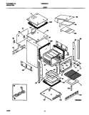 BODY Diagram and Parts List for TGB500CCB3  Tappan Wall Oven
