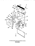 CABINET FRONT PANELS, DOOR PANELS Diagram and Parts List for WF2000CW1  Frigidaire Washer