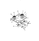 COOKTOP, CONTROLS Diagram and Parts List for R24CL0  Frigidaire Range