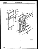 DOOR PARTS Diagram and Parts List for WRT18JRBW0  Frigidaire Refrigerator