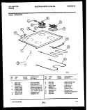 COOKTOP AND BROILER PARTS Diagram and Parts List for RER406GD3  Kelvinator Range