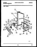 POWER DRY AND MOTOR PARTS Diagram and Parts List for DB200PW1  Frigidaire Dishwasher