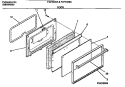 DOOR Diagram and Parts List for FGF333SADB  Frigidaire Range