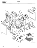 BODY Diagram and Parts List for FEFB67BHWE  Frigidaire Range