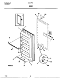 DOOR Diagram and Parts List for GFU16F7AW7  Gibson Freezer