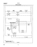 WIRING SCHEMATIC Diagram and Parts List for FEF365BWD  Frigidaire Range