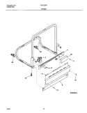 FRAME Diagram and Parts List for FDB125RHB1  Frigidaire Dishwasher