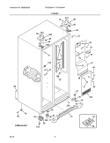 CABINET Diagram and Parts List for FGHS2634KQ2  Frigidaire Refrigerator