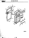 DOORS Diagram and Parts List for MRT18JZBD1  Frigidaire Refrigerator