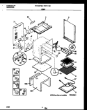 BODY PARTS Diagram and Parts List for MEF302PBWA  Frigidaire Range