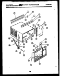 CABINET PARTS Diagram and Parts List for M528D2SA  Kelvinator Air Conditioner