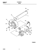 MOTOR Diagram and Parts List for FDG336MRES0  Frigidaire Dryer