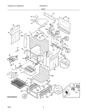 BODY Diagram and Parts List for CFES366FC4  Frigidaire Range
