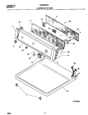 CONTROL PANEL Diagram and Parts List for FDG436RES2  Frigidaire Dryer