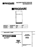 COVER Diagram and Parts List for FRT21NRFW0  Frigidaire Refrigerator
