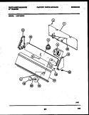 CONSOLE AND CONTROL PARTS Diagram and Parts List for LA271MXW4  Frigidaire Washer