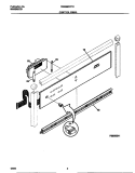 CONTROL PANEL Diagram and Parts List for FEB386CCTB  Frigidaire Wall Oven