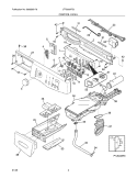 CONTROL PANEL Diagram and Parts List for LTF8000FE0  Frigidaire Washer