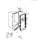 Part Location Diagram of C35300 Frigidaire HINGE, PLATE