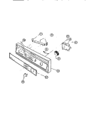 CONTROL PANEL Diagram and Parts List for SU24P3WTLA  Gibson Dishwasher
