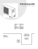 COVER Diagram and Parts List for FRS093LC13  Frigidaire Air Conditioner